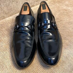 Beautiful Black Gucci Loafers - Black Horse Bit. 11.5D